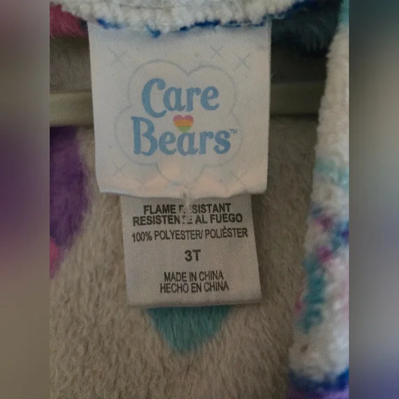 Care Bears Toddler Bathrobe Size 3T - Picture 4 of 5